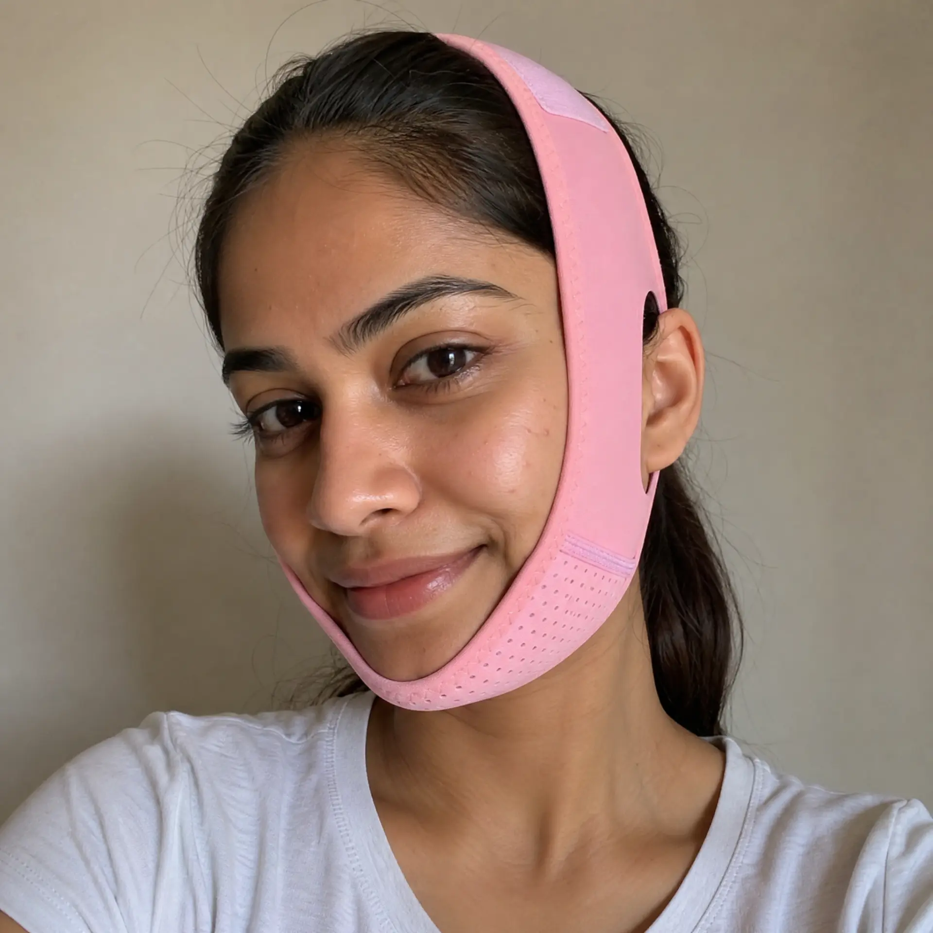 Priya wearing JawSnap